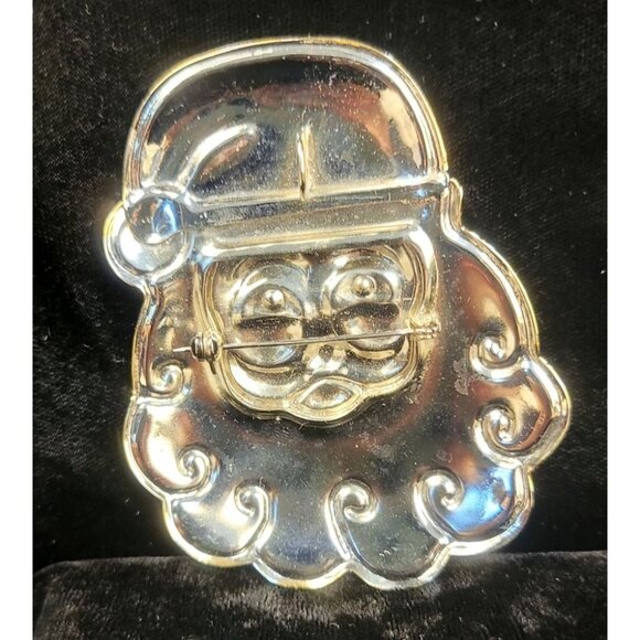 Vintage Santa Claus Silver and Gold toned Brooch or Pendant - Picture 2 of 9